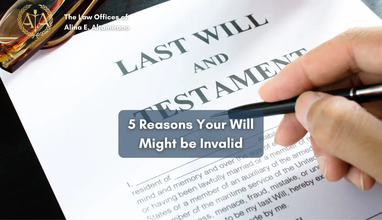 Reasons your will might be invalid